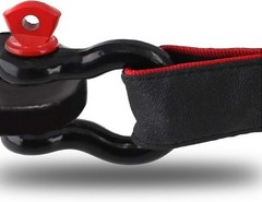2Pcs 1/2 Inch D Ring Shackle, D Shackle Rugged 12 Ton (26,455 lbs) 1/2Inch