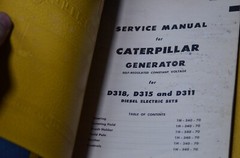 Caterpillar D13 – D18Electric Set Generator Shop Service Manual Book CAT BINDER