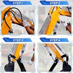 Hydraulic Thumb Clip Mn Steel Mini Excavator Single Hole Hydraulic Thumb Clip