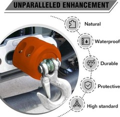 Car Rubber Winch Stopper for Cable Hook, Silicone Cable Saver to Color: Orange