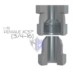 1/2″ Hydraulic Hose Assembly – #8 JIC x Female JIC 37 Fittings (4,000PSI)
