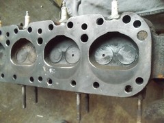 Allis Chalmers C tractor engine AC motor cylinder head & valves w/ springs (KK