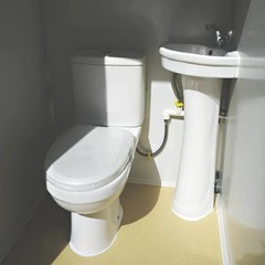 Bastone Portable Restroom Mobile Toilet Sink Jobsite Outdoor Bathroom 110V