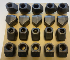 NEW KENNAMENTAL C-10 ROCK AUGER TOOTH POCKETS / MADE IN THE UNITED STATES