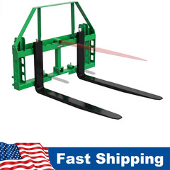 4000 LBS Pallet Fork Frame w/48″ Fork Blades JD Tractors 49″ Skid Steer Pallet