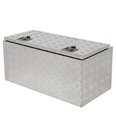 36″ Aluminum Under Body Toolbox 5 Bar Tread Silver