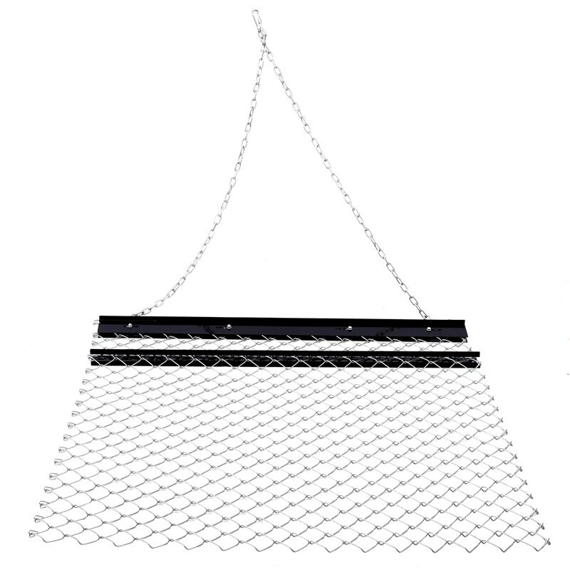 4 x 5ft ATV Drag Harrow Lawn Rake Chain Harrow Field Drag for Landscape Leveling