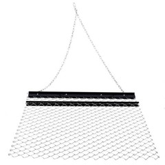 4 x 5ft ATV Drag Harrow Lawn Rake Chain Harrow Field Drag for Landscape Leveling