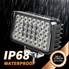 4x LED Tractor Work Lights 12v led Flood Light pods for Truck, Waterproof 4inch