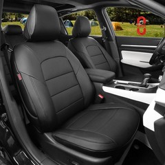 Nissan Altima Seat Covers 2019-2025 Waterproof Leather Airbag Compatible Black
