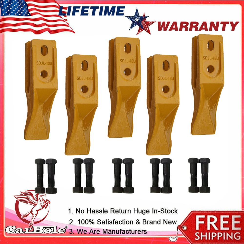 6684447 Bucket Teeth Skid Steer Backhoe Bolt On Tooth Unitooth – 5Pack