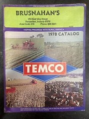 Lot o 9 1971-1979 TEMCO Tractor Implement Motive Parts Catalog Booklet USA