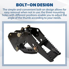 Backhoe Thumb Excavator Universal Claw Tractor For Kubota Deere Attachment