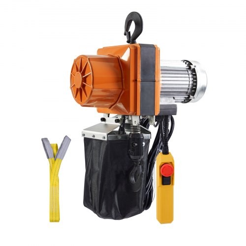Electric Chain Hoist, 2200 lbs/1 ton Capacity, 10 ft Lifting Height, 10 ft/min S
