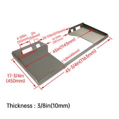 KUAFU 3/8″ HD thick Skid Steer Mount Plate Adapter Loader Quick Tach Attachment