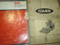 LOT OF 12 J. I. CASE OPERATORS PARTS SUPPLEMENT MANUALS CATALOGS ORIGINAL!