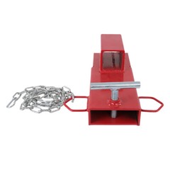 2″ Clamp On Forklift Hitch Receiver Trailer Towing Adapter with Chain