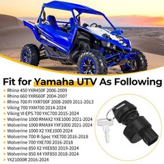 M MATI Ignition Key Switch for Yamaha Rhino 450 660 700 2004-2013 Wolverine 1…