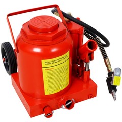 50 Ton（1000,000LBS） Air Hydraulic Bottle Jack w/ Pneumatic & Manual Hand Pump
