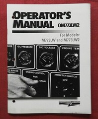 NORTHERN LIGHTS M773LW M773LW2 DIESEL GENERATOR SET OPERATORS MANUAL NICE