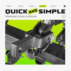 3 Point Versatile Quick Hitch Adapter Bracket Fit for Category 1 Quick Hitch