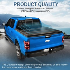 Hard Tri-Fold Tonneau Cover 2005-2015 Toyota Tacoma 5FT Bed