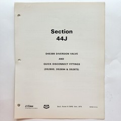 JI Case D45399 Diversion D52800 D52694 D52673 Quick Connect 1974 Vtg Original