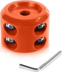 Car Rubber Winch Stopper for Cable Hook, Silicone Cable Saver to Color: Orange