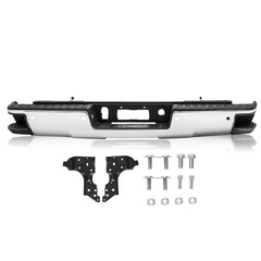 2014-2018 Chevy Silverado GMC Sierra 1500 Chrome Rear Bumper with Sensor Holes