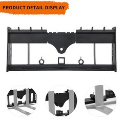 Heavy-Duty Skid Steer Pallet Fork Frame W/Receiver Hitch & Spear Sleeves 3000LBS