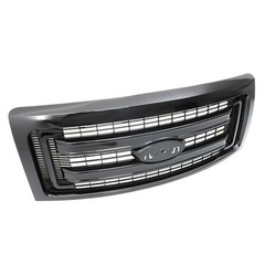 Gloss Black Plastic Front Upper Grille for F150 2009-2014 DL3Z8200CA
