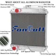 Aluminum Tractor Radiator Fits Kubota Model B7300 #6C090-58502 FonGoff#