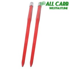 2 Pack Hay Bale Spear 49″ 4500 lbs Capacity Spike Fork For Tractors Loaders Red