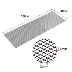 AggAuto 47×16 inches Car Pickup Truck Grill Mesh Spoiler Bumper Vent Aluminum…