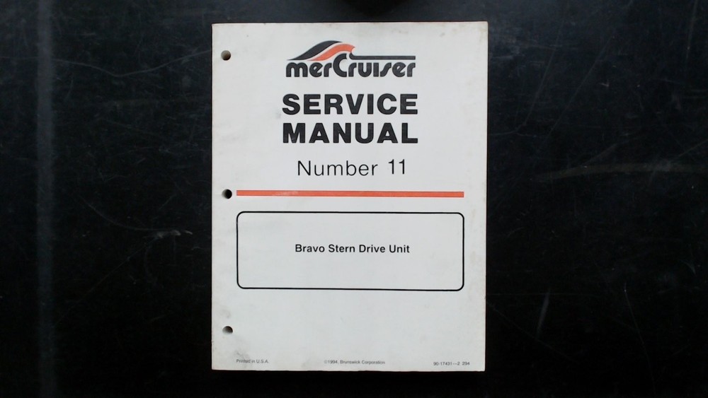 MerCruiser Bravo Stern Drive Unit Service Manual Number 11 1994