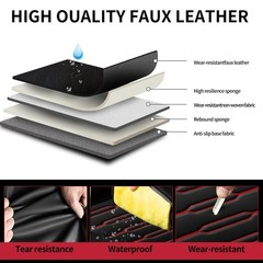 Seat Covers Santa Fe 2007-2026 Leather Waterproof Airbag Compatible Set