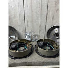 5 on 5 Bolt Circle Drum Kits w/ 10″ Lt & Rt Electric Brake 3500 lbs Trailer Axle