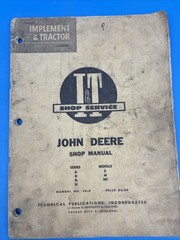 John Deere I&T Shop Service Manual No JD-4 Series A,B,D,H Models D,M, MT