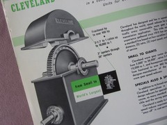 1956 Advertising Booklet * Why Cleveland Worm Gear * Cleveland Story w Letter