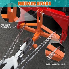 3Point 2″ Trailer Hitch Receiver Adapter Quick Hitch Tractor Attachment for Cat1