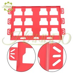 2PCS Mounting Plate 100 Lbs with Powder Coat, for Tool Storage Full Plate Red