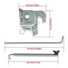 Gray Easy Change Quick Hitch w/Stabilizer Bar for Category 2 Tractors/Implement