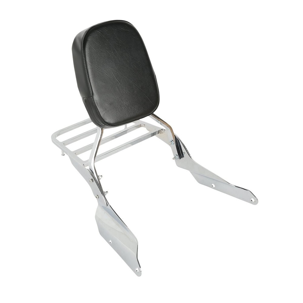 Passenger Pad Chrome Backrest Sissy Bar Luggage Rack for Magna VF750 1994-2003