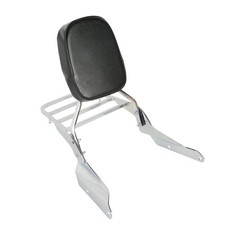 Passenger Pad Chrome Backrest Sissy Bar Luggage Rack for Magna VF750 1994-2003