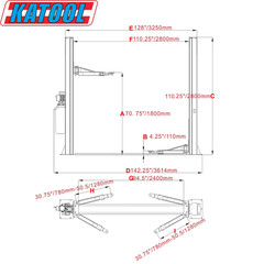 M&E 10000 lbs Two Post Lift 2 Post Car Lift Auto Lift Hoist Equipment Shipping