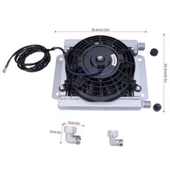 Radiator Plus Hydraulic Oil Cooler Fan For H12 / QH12 Mini Excavator Attachment