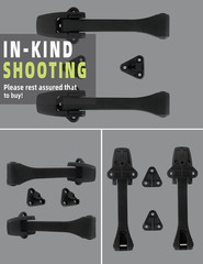 Hood Latch Kit Hood Latches 2PCS Compatible with Ford L9000/ Ford Semi Trucks Ac