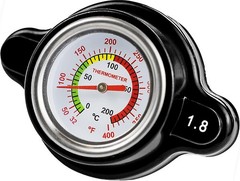 High Pressure Radiator Cap 1.8 Bar With Temperature Gauge For Honda, Suzuki,