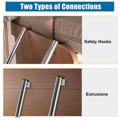 62″ RV Bunk Ladder – 4 Wide Steps, Aluminum with Anti-Slip Rubber Feet