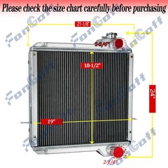 234876A1 234876A2 Radiator For Case Backhoe 570LXT 580L 580SL 586E 590SL P70 P85